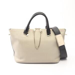 Chloe Baylee Handbag Leather Gray Black